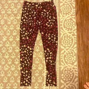 LuLaRoe One Size Tulip Print Leggings